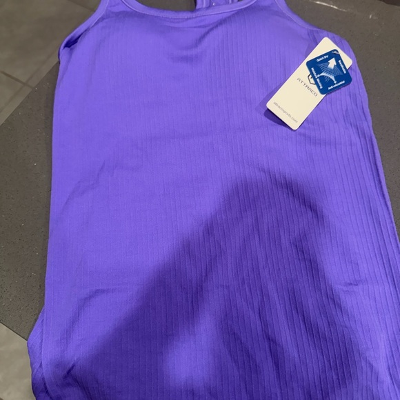 Women's Purple Racerback Tank Top - Picture 5 of 10